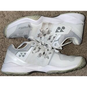 Yonex Sonicage All White Womens Size 8 Tennis Non‎ Marking Rubber Soled Shoes